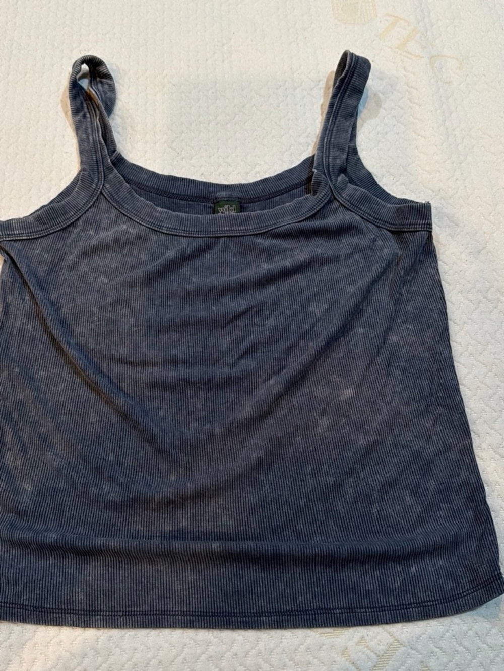 wild fable Ribbed Tank Top in Charcoal